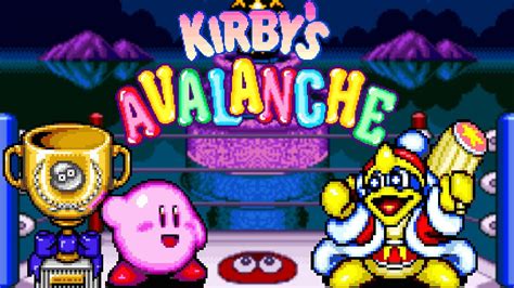 Kirby's Avalanche: Déjoue l'invasion de magie et domine la montagne de blocs colorés!